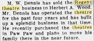 Regent Theatre - 24 Aug 1928 (newer photo)